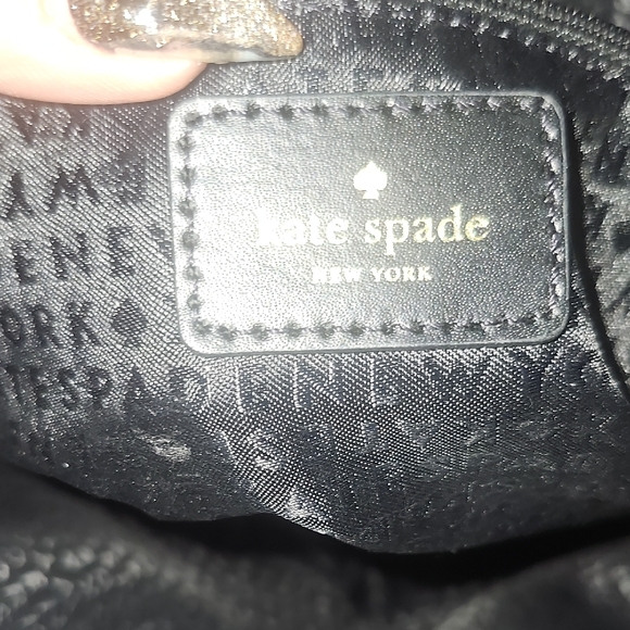 Kate Spade Black and Cream Grid Satchel - Picture 8 of 11